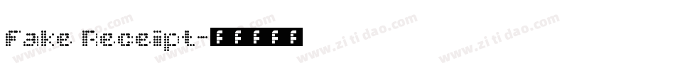 Fake Receipt字体转换
